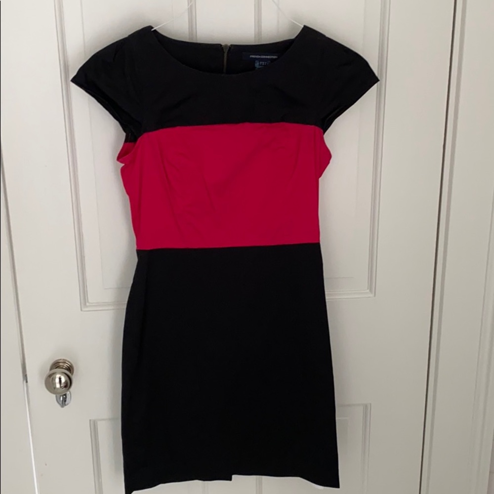 French Connection color blocked dress